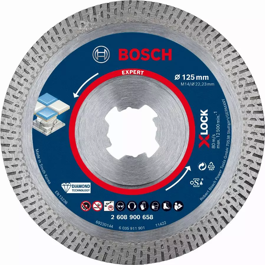 Disque Diamant X-Lock Best Hard Ceramic Expert BOSCH 125 Mm - 2608900658 3 Disque Diamant X-Lock Best Hard Ceramic Expert BOSCH 125 Mm - 2608900658
