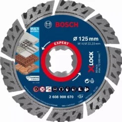 Disque Diamant X-Lock Multi Matériaux Expert BOSCH 125 Mm - 2608900670
