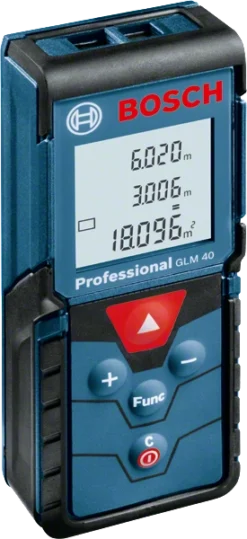 Télémètre BOSCH GLM40 Laser De Portée 40m - 0601072900