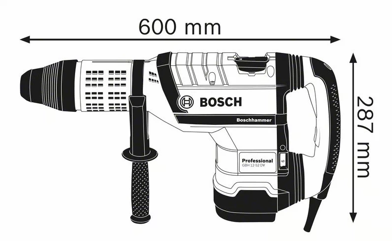 Perforateur BOSCH - SDS-MAX GBH 12-52 DV - 0611266000 6 Perforateur BOSCH - SDS-MAX GBH 12-52 DV - 0611266000 – Image 4