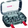 Coffret Progressor 14 Pièces BOSCH 11 Scies-trépans, 1 Adaptateur Q-Lock, 3 Adaptateurs De Transition, 2 Forets De Centrage HSS - 2608580888 -Bosch progressor