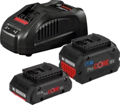 Pack Batterie BOSCH 1 Batterie ProCore 18V 4.0 Ah + 1 Batterie ProCore 5.5 Ah + Chargeur GAL 1880 CV - 1600A0214A